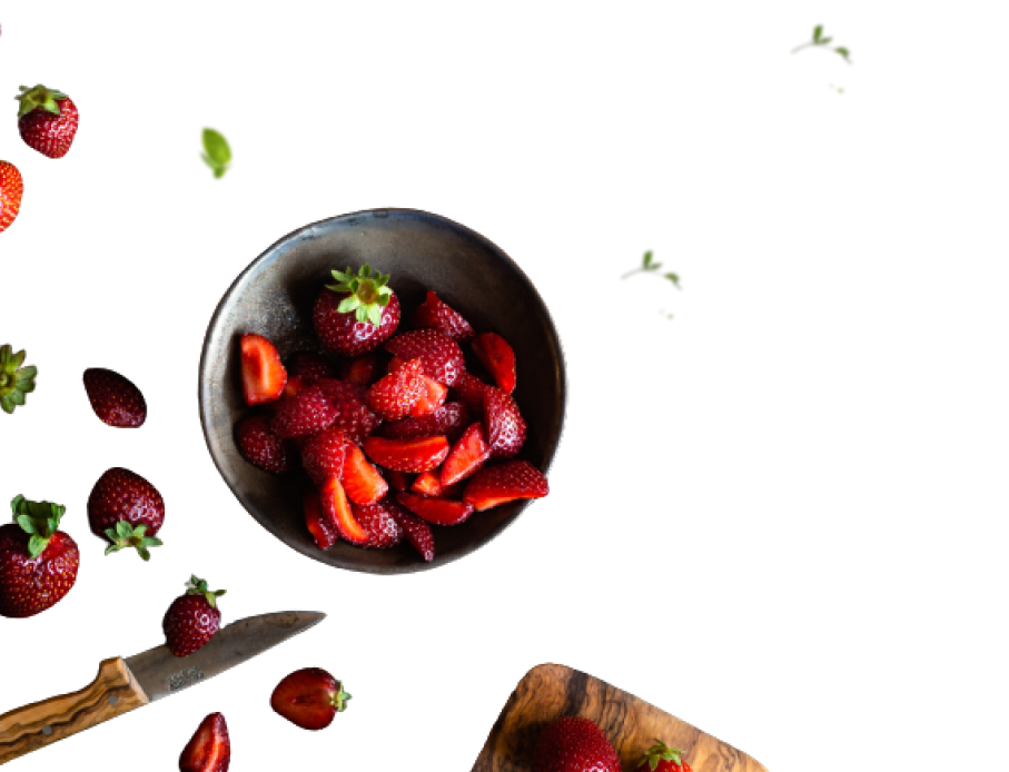 picture of strawberry inside bowl